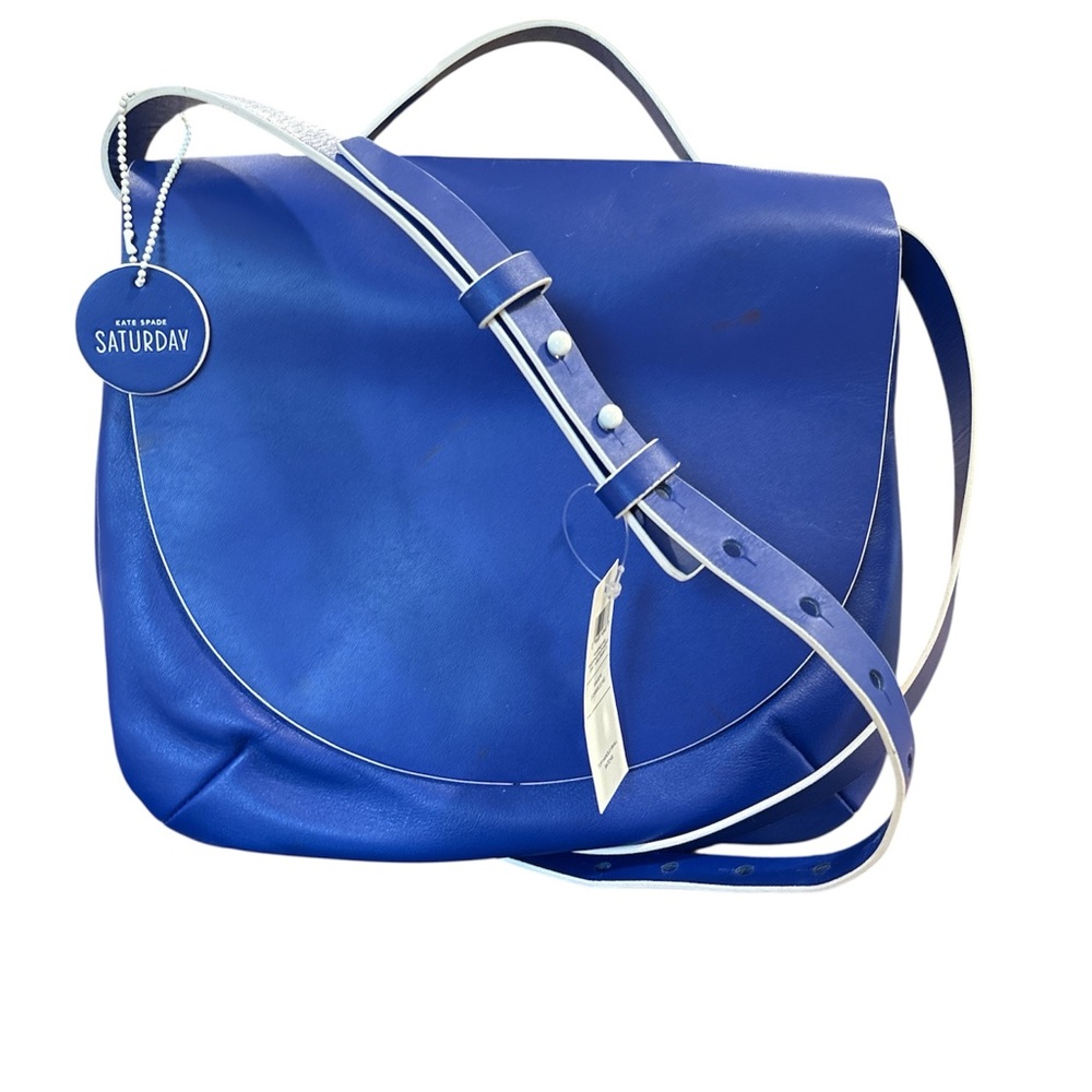 Kate Spade Saturday Blue Leather Crossbody Bag